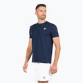 Férfi teniszpóló Tecnifibre Graphic Tee Stretch navy