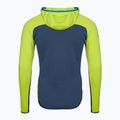 Férfi pulóver Millet Fusion Grid Hoodie dark denim/acid green 2