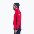 Férfi Rossignol Cieloalto Fleece Fél cipzáras sport pulóver piros 4