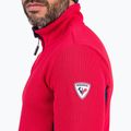 Férfi sípulóver Rossignol Cieloalto Fleece Half zip sports red 5