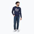 Férfi pulóver Rossignol Jacquard Crew Neck dark navy 2