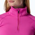 Női polár pulóver Rossignol Mid Layer Stretch Half Zip electric fuchsia 5