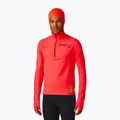 Férfi pulóver Rossignol Hero Half Zip First Layer neon red