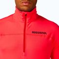 Férfi pulóver Rossignol Hero Half Zip First Layer neon red 6