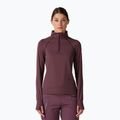 Női Termoaktiv pulóver Rossignol Half Zip First Layer huckleberry
