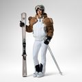 Női sínadrág Rossignol JCC Softshell white 2
