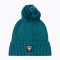 Téli sapka Rossignol Strawpile Pompom Beanie transformative teal