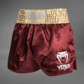 Férfi edzőshort Venum Classic Muay Thai burgundy/gold/white 3
