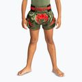 Gyerek edzőshort Venum Inferno Kids Muay Thai army green/orange