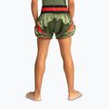 Gyerek edzőshort Venum Inferno Kids Muay Thai army green/orange 3