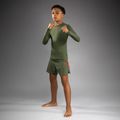 Gyermek edző hosszú ujjú Venum Contender Rashguards Jr khaki 2