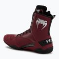 Venum Elite Boxing cipő wine lees/ezüst logó 3