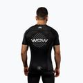 Férfi edzőpóló Venum X WOW FC Rashguards fekete/ezüst szürke 3