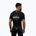 Férfi edzőpóló Venum X WOW FC Rashguards fekete/ezüst szürke 6