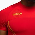 Férfi edzőpóló Venum X WOW FC Rashguards dühös piros/arany 6