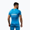 Férfi edzőpóló Venum X WOW FC Rashguards pacifikus kék 3