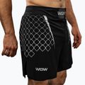 Férfi edzőshort Venum X WOW FC fekete/ezüst szürke 5