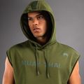Férfi ujjatlan kapucnis pulóver Venum Muay Thai VT Sleeveless Hoodie military green 4