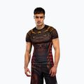 Férfi rashguard Venum Quetzal Fury Rashguard black/fury red/tangerine