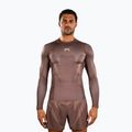 Férfi hosszú ujjú rashguard Venum No Gi Rashguards chocolate brown