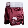 Férfi edzőshort Venum Classic Muay Thai burgundy 4