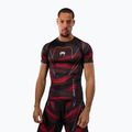 Férfi rashguard Venum Matupa Short Sleeve black/red/silver