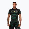 Férfi rashguard Venum Matupa Short Sleeve black/green/gold