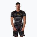 Férfi rashguard Venum Matupa Short Sleeve black/grey/gold