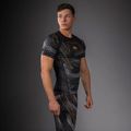 Férfi rashguard Venum Matupa Short Sleeve black/grey/gold 3