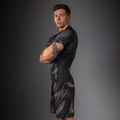 Férfi rashguard Venum Matupa Short Sleeve black/grey/gold 5