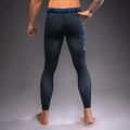 Férfi edzőleggingsek Venum Thunder Dragon Spats Black/Royal Blue 3