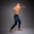 Férfi edzőleggingsek Venum Thunder Dragon Spats Black/Royal Blue 4