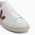 Női cipő VEJA V-12 Leather white/marsala/nautical 7