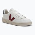 Férfi cipők VEJA V-12 Leather white/marsala/navy