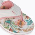 Női flip flopok ROXY Coastin Print 2021 white/pink 7