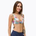 Fürdőruha felső ROXY Beach Classics Elongated Triangle 2021 bright white/floral of paradis