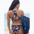 Fürdőruha alsó ROXY Active 2021 anthracite/floral flow 7