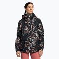 Női snowboard kabát ROXY Jetty 2021 true black tropical cyanotype