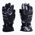 Női snowboard kesztyű ROXY Jetty 2021 true black future flower 3