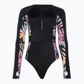 Női egyrészes fürdőruha ROXY Active Onesie 2021 anthracite zebra jungle