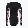 Női egyrészes fürdőruha ROXY Active Onesie 2021 anthracite zebra jungle 2
