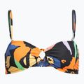 Fürdőruha felső ROXY Color Jam Bandeau 2021 anthracite flower jammin 4