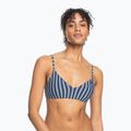 Fürdőruha felső ROXY Into The Sun Athletic Triangle 2021 mood indigo novela stripe vert 2