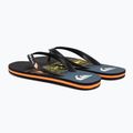 Quiksilver férfi Molokai Wordblock flip flop fekete és kék AQYL101287 3