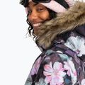 Női snowboard dzseki ROXY Jet Ski igaz fekete elmosódott virág 4