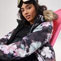 Női snowboard dzseki ROXY Jet Ski igaz fekete elmosódott virág 13