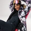 Női snowboard dzseki ROXY Jet Ski igaz fekete elmosódott virág 14
