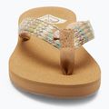 Női flip-flop papucs ROXY Porto Raffia II multi/olive 9