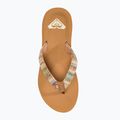 Női flip-flop papucs ROXY Porto Raffia II multi/olive 5