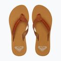 Női ROXY Porto Motif flip flopok barna színben 9
